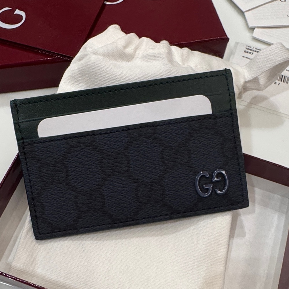 Gucci Green GG card case - NWT - Picture 5 of 10